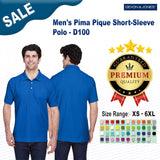 Devon & Jones ® Men's Pima Pique Short-Sleeve Polo
