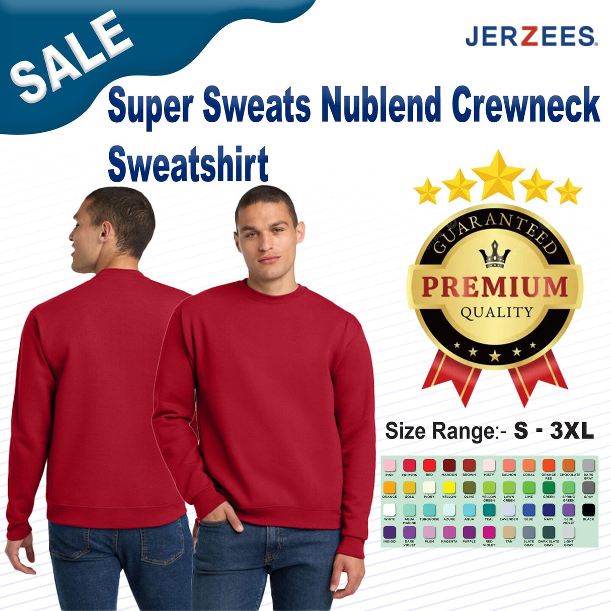 JERZEES® - Super Sweats Nublend Crewneck Sweatshirt