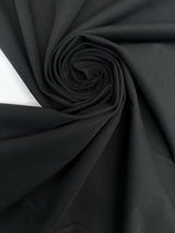 Black Cotton Twill with Elastane