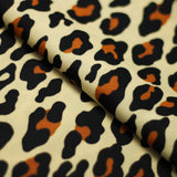 Bedrock Polyester Spandex Fabric - Multi Leopard Print, 58/60" Width (1 Yard)