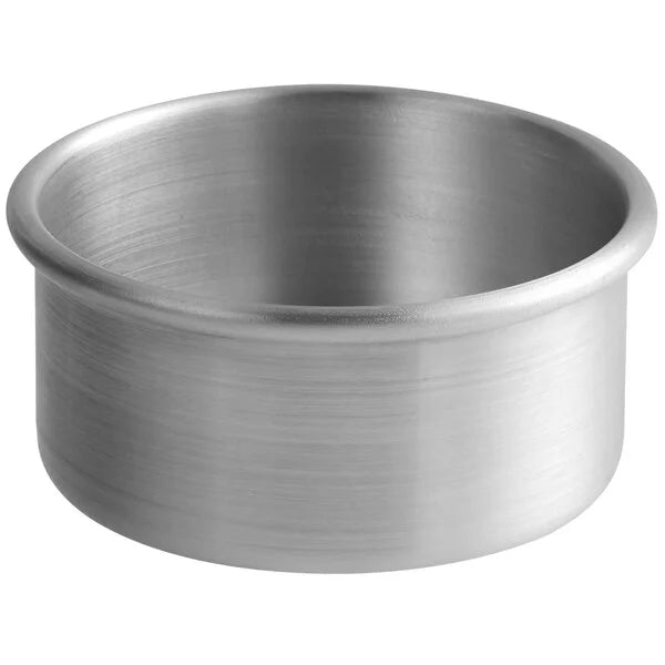 Round Straight-Sided Aluminum Cake Pans - 3" high - Choose Diameter from 3" to 16"