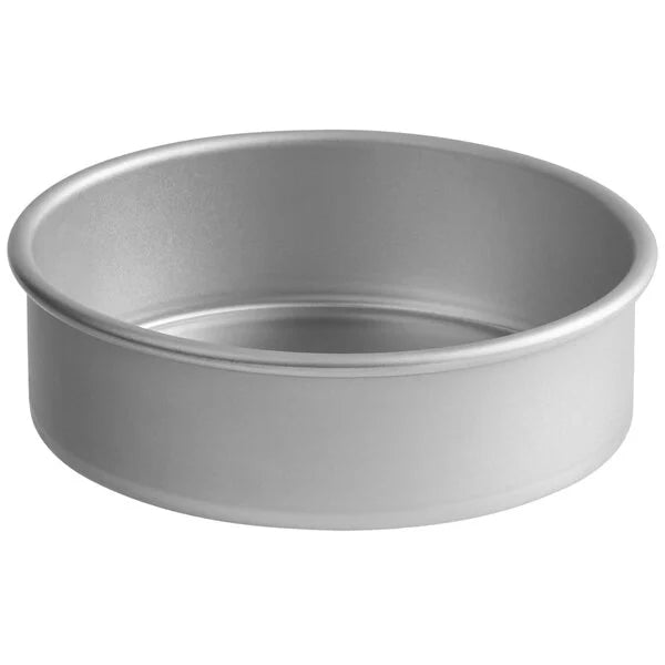 Round Straight-Sided Aluminum Cake Pans - 3" high - Choose Diameter from 3" to 16"