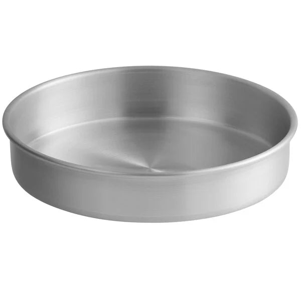 Round Straight-Sided Aluminum Cake Pans - 3" high - Choose Diameter from 3" to 16"
