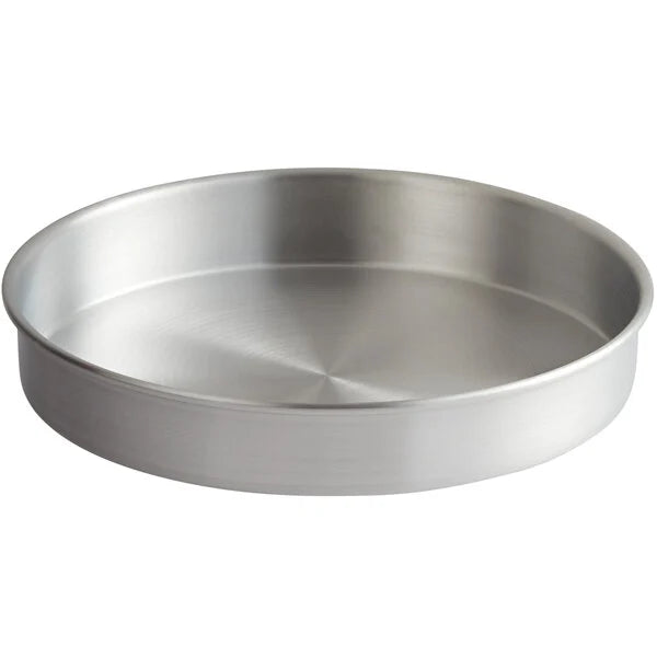 Round Straight-Sided Aluminum Cake Pans - 3" high - Choose Diameter from 3" to 16"