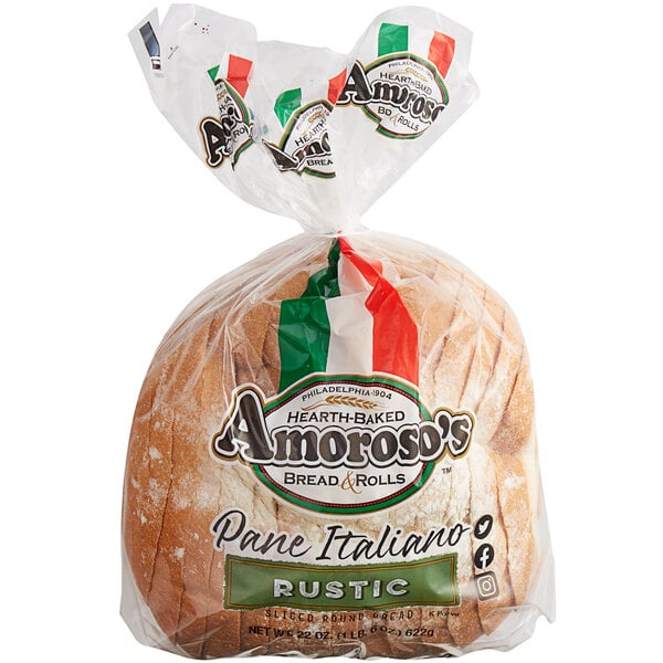 Amoroso's Sliced Rustic Pane Italiano 22 oz. - 12/Case