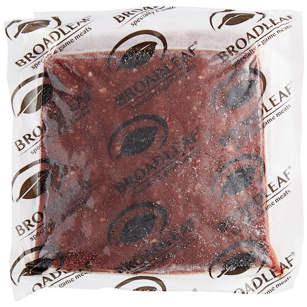 Broadleaf 2.5 lb. New Zealand Free Range Grass Fed Ground Venison Meat - 4/Case