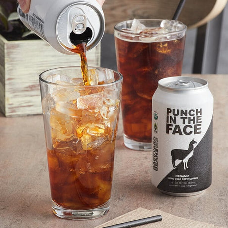 Backyard Beans 12 fl. oz. Organic Nitro Punch in the Face Cold Brew Coffee - 12/Case
