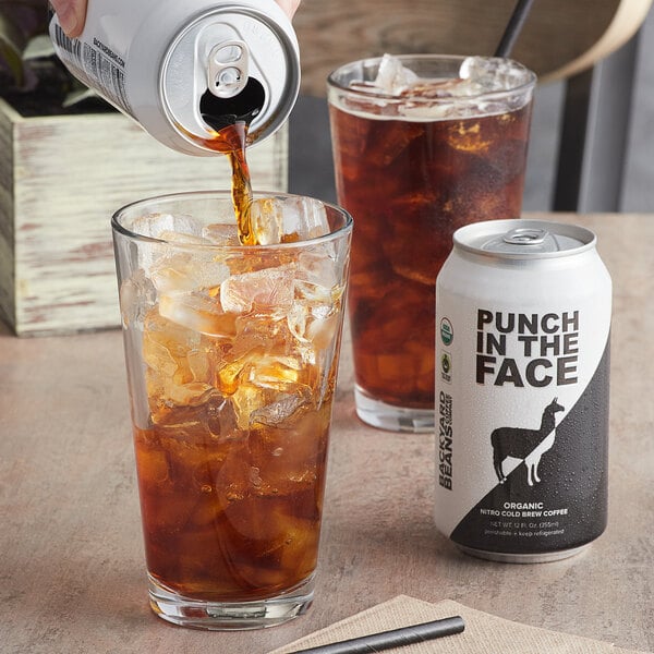 Backyard Beans 12 fl. oz. Organic Nitro Punch in the Face Cold Brew Coffee - 12/Case