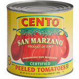 Cento 90 oz. San Marzano Certified Italian Whole Peeled Plum Tomatoes - 6/Case