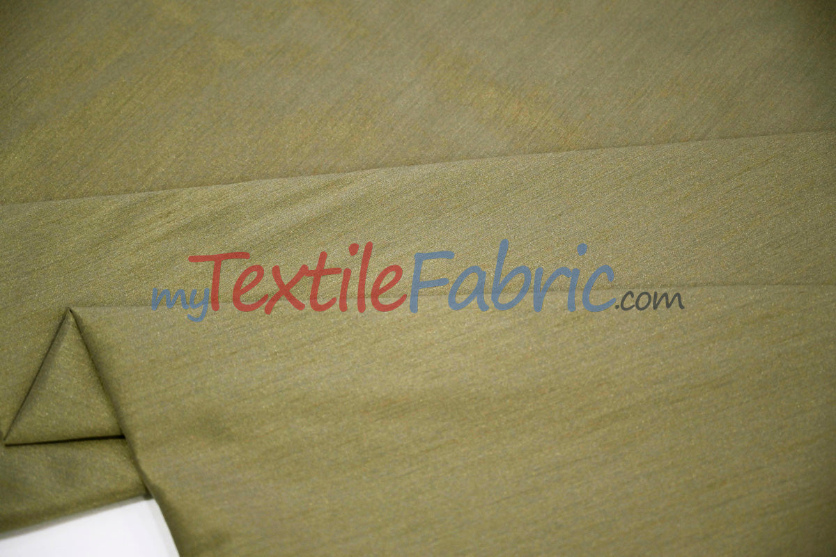 Faux Silk Polyester Dupioni Fabric - Solid Texture, 54" Width, Multiple Colors (Yards, Bolts, Sample Swatch)