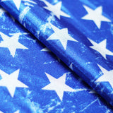 Vintage Stars - Stripes Polyester Spandex Fabric - American Flag Stars And Stripes, Royal/White And Red/White, 58/60" Width (1 Yard)