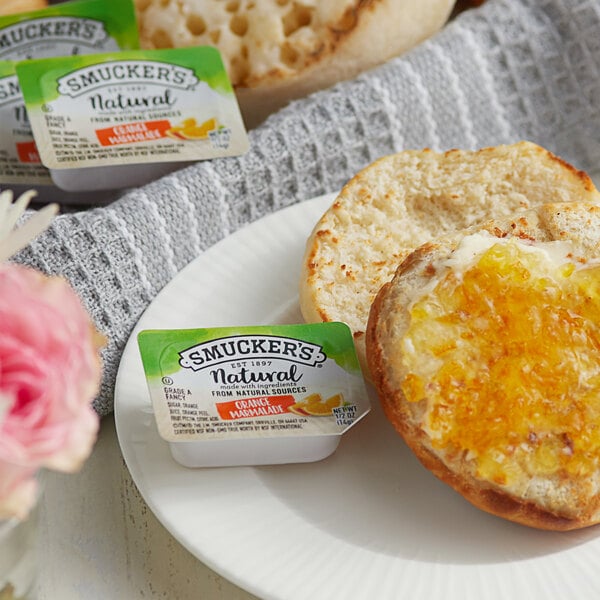 Smucker's Natural Orange Marmalade .5 oz. Portion Cup - 200/Case