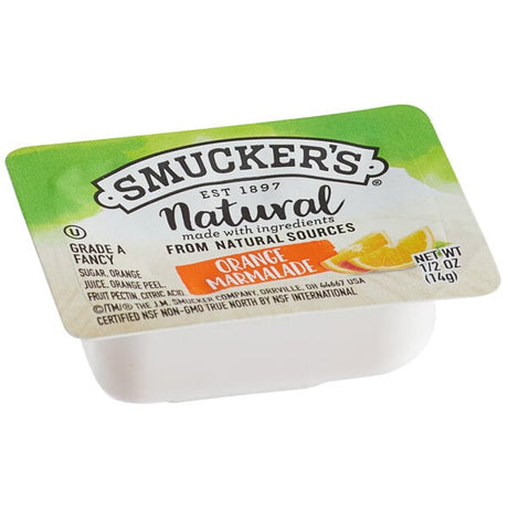 Smucker's Natural Orange Marmalade .5 oz. Portion Cup - 200/Case