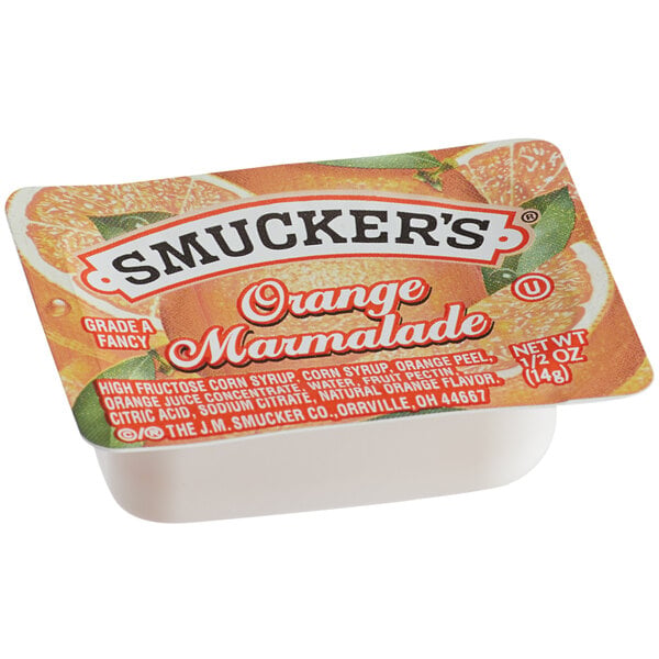 Smucker's Orange Marmalade .5 oz. Portion Cups - 200/Case