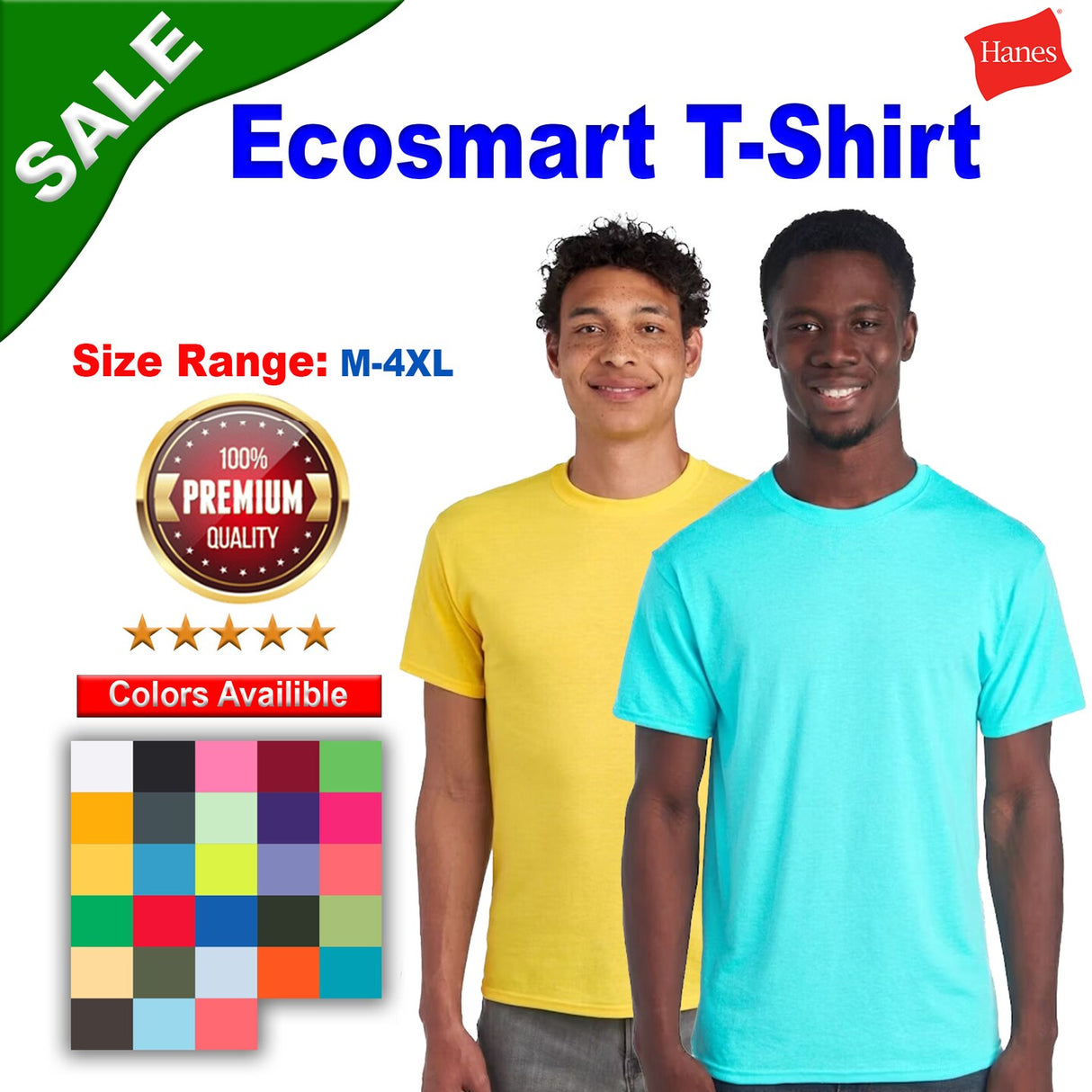 Hanes® Ecosmart Crewneck Short Sleeve T-Shirt
