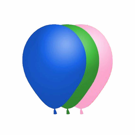 Standard Assorted Solid Color Balloons - 9 Inch