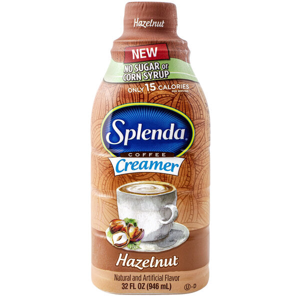Splenda 32 fl. oz. Sugar-Free Hazelnut Coffee Creamer - 6/Case