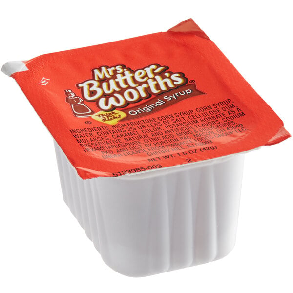 Mrs. Buttersworth's 1.5 oz. Syrup Portion Cups - 100/Case