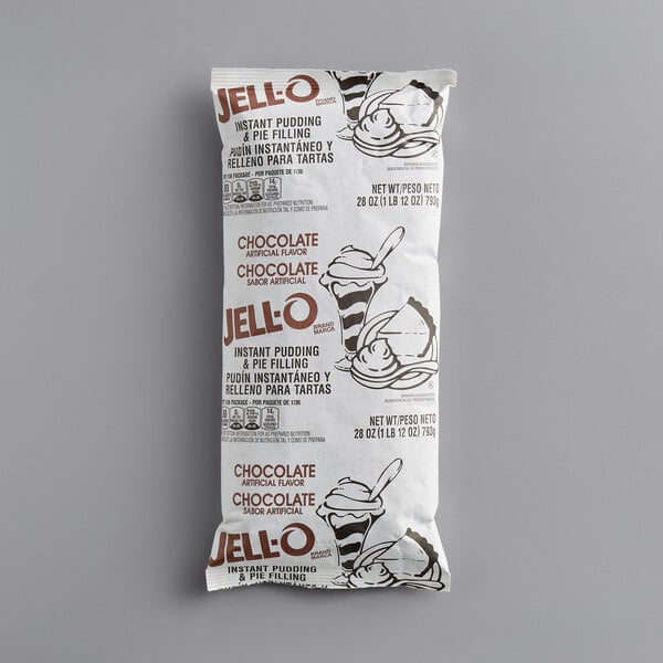 JELL-O 28 oz. Instant Chocolate Pudding & Pie Filling - 12/Case