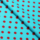 Dippin Dotz Poly Spandex Fabric - Small Polka Dots, Multiple Colors, 58/60" Width (1 Yard)