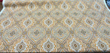 Purana Damask Linen Rayon Fabric - Burnt Orange Butternut Damask, 54" Width (1 Yard)