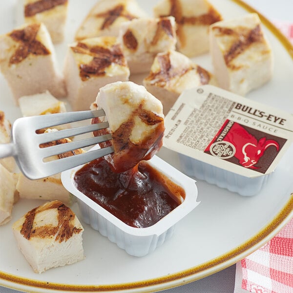 Bull's-Eye BBQ Sauce Dipping Cup 1 oz. - 100/Case