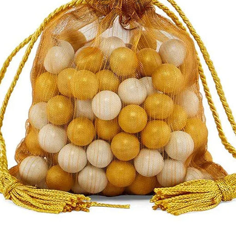 Brushed Organza Pouch with Tassels 3 1/2" x 5"