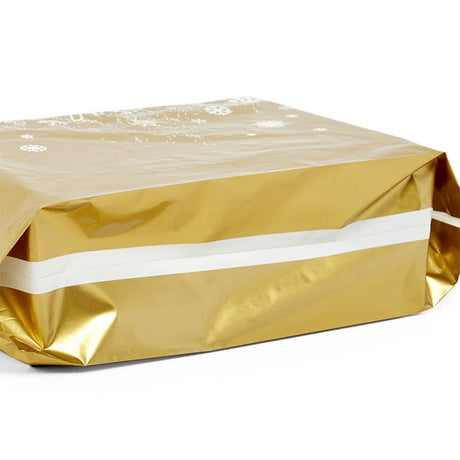 Snowflake Printed LDPE Bags 22” x 8” x 18” for Holiday Gifts