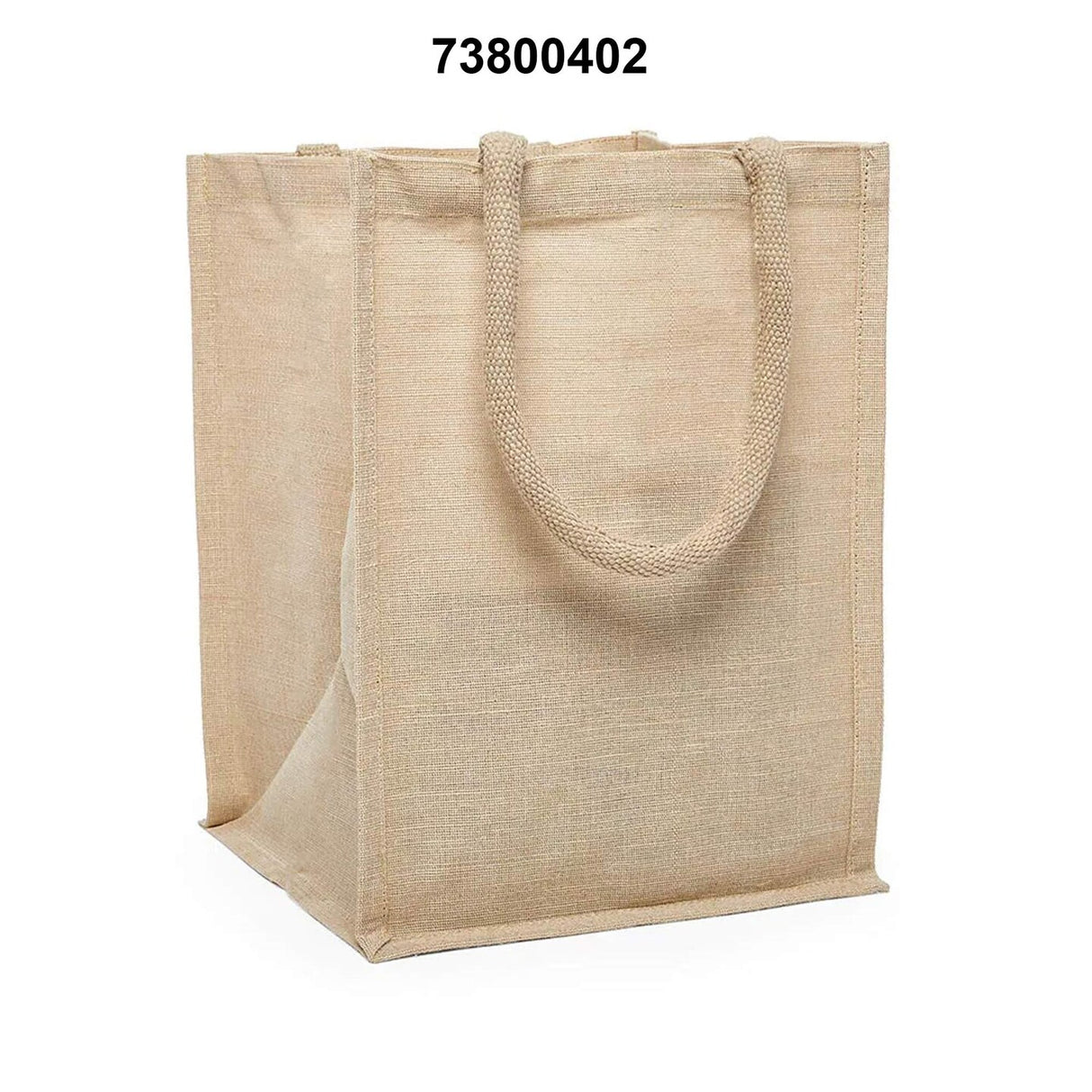 Natural Jute Shopping Bags 9 3/4 '' X 9 3/4 '' X 13 7/8 '' Fine Weave Medium