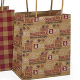 Festive Assorted Holiday Gift Bags 4.5" x 2.625" x 5.375"