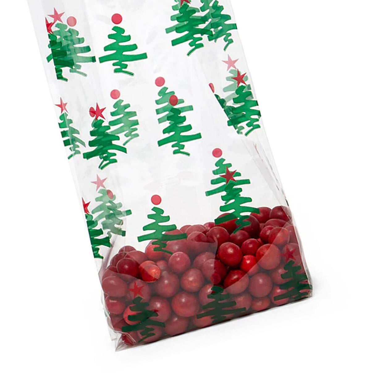 Holiday Patterned Cello Treat Bags 4” x 2.5” x 9.5”