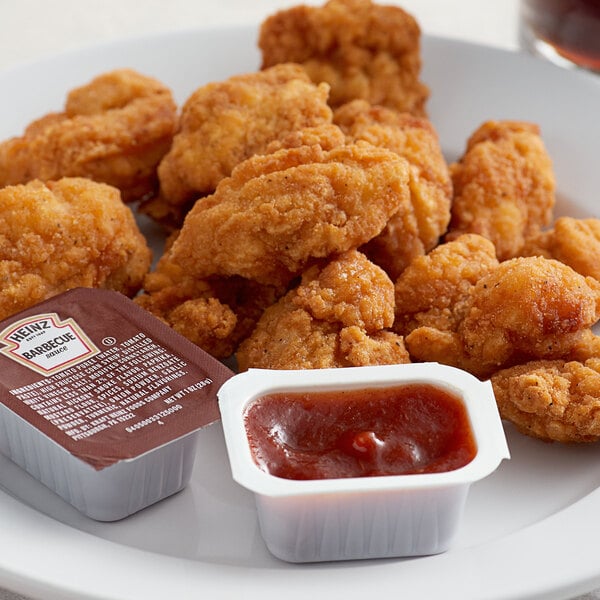 Heinz BBQ Sauce Portion Cup 1 oz. - 100/Case