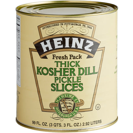 Heinz #10 Can Thick Kosher Dill Pickle Slices
