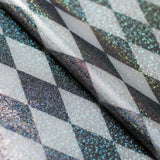 Harlequin Polyester Spandex Fabric - Diamond Print, Assorted Colors, 58-60" Width (1 Yard)