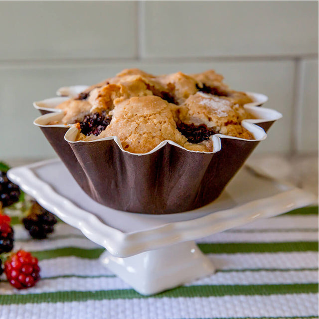 Novacart Brioche Floret Disposable Baking Cup 2-7/8" Bottom Dia, 5" Top Dia., 1-3/4" High, Case of 800