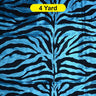 Zebra Flocking Taffeta Flocking Velvet Zebra Fabric 60" Wide