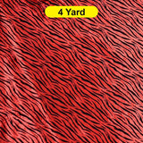 Zebra Flocking Taffeta Flocking Velvet Zebra Fabric 60" Wide
