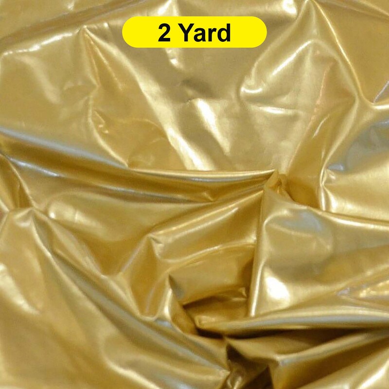 Wet Seal Stretch Vinyl Wet Look Shiny Stretchy Fabric 54" Wide
