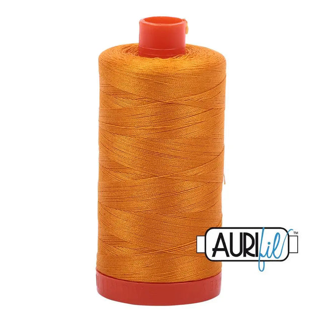 Cotton Thread 50wt Yellow Orange Aurifil Large Spool