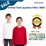 JERZEES® Dri-Power Youth Crew Neck Long Sleeve T-Shirt