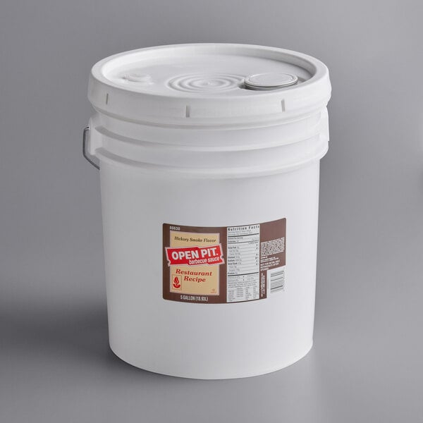 Open Pit Hickory Smoke BBQ Sauce Pail 5 Gallon