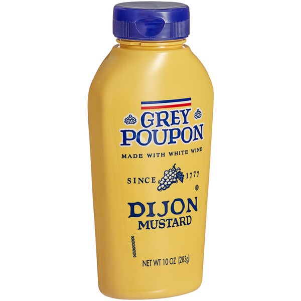 Grey Poupon Dijon Mustard 10 oz. Squeeze Bottle - 12/Case