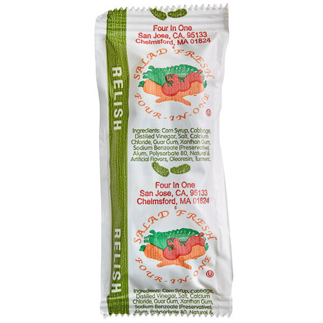 Relish 9 Gram Portion Packets - 200/Case