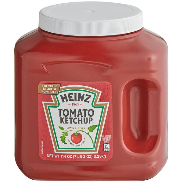 Heinz Fancy Grade Tomato Ketchup #10 Pour / Store Pump Jug 7 lb.