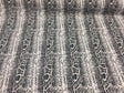 Black White Snake Skin Design Cotton Stretch Fabric - Black/White Snake Skin, 51" Width (1 Yard)