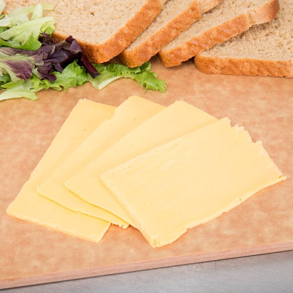 Cooper® Cheese CV 5 lb. Sharp Yellow American Cheese - 6/Case