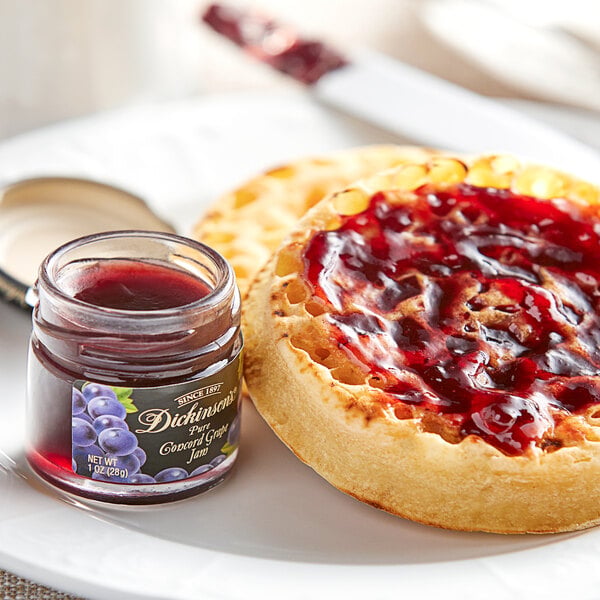 Dickinson's 1 oz. Pure Concord Grape Jam - 72/Case