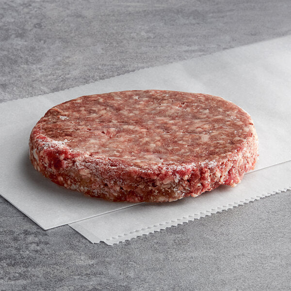Warrington Farm Meats 4 oz. Frozen 80/20 Burger Patty - 40/Case