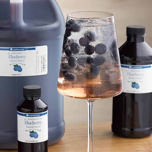 LorAnn Oils 16 fl. oz. All-Natural Blueberry Super Strength Flavor