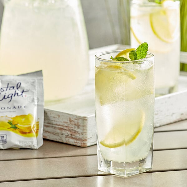 Crystal Light 2.2 oz. Sugar-Free Lemonade Powdered Mix Packet - 12/Case